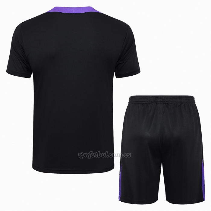 Chandal del Paris Saint-Germain Jordan Manga Corta 2024-2025 Negro - Pantalon Corto